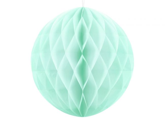 Honeycomb pyöreä mintunvihreä 30 cm, 1 kpl 