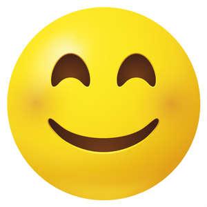 Postikortti pyöreä emoji hymynaama