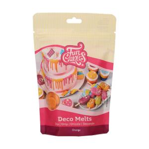 Deco Melts, oranssi appelsiinin makuinen 250 g - Funcakes