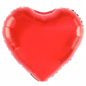 Foliopallo sydän punainen 80 cm