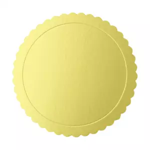 Pykäläreunainen kakkualusta kulta, pyöreä 25 cm