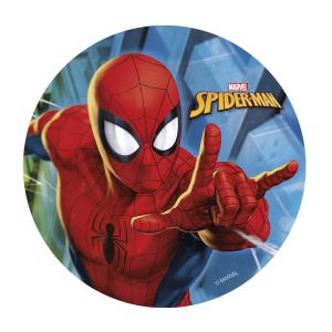 Syötävä kakkukuva Spiderman, sokeriton, 20 cm