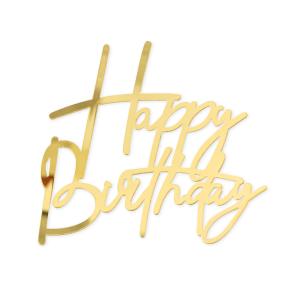 Kakunkoriste sivulle "Happy birthday" Kulta