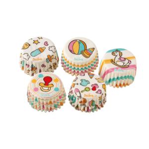 Minimuffinivuoat Baby Shower, 5 erilaista, 100 kpl - Decora