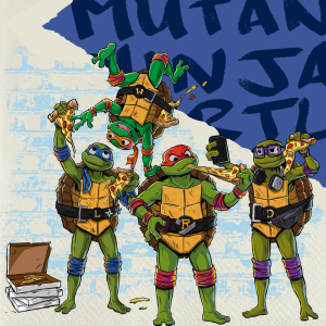 Ninja Turtles Teini-ikäiset mutanttininjakilpikonnat  lautasliinat, 20 kpl