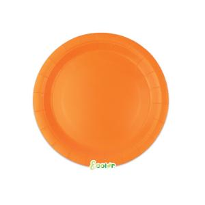 Pahvilautaset oranssi 18 cm, 25 kpl