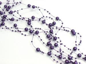 Koristehelminauha 5 kpl 1,3 m nauhoja, violetti