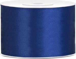 Satiininauha 50 mm tummansininen / navy blue, n. 25 m rulla