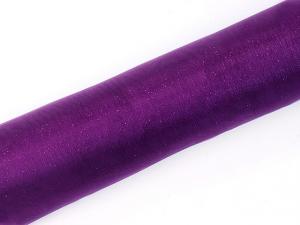 Organza kaitaliina luumu glitter 0,36 x 9 metriä