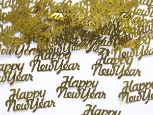 Happy New Year confetti kullanvärinen, 3 grammaa