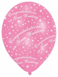 Congratulations on your Wedding, helmiäisvaaleanpunainen, 6 kpl