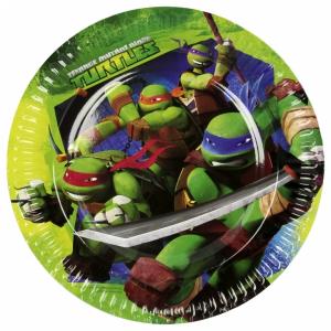 Ninja Turtles iso pahvilautanen 23 cm, 8 kpl