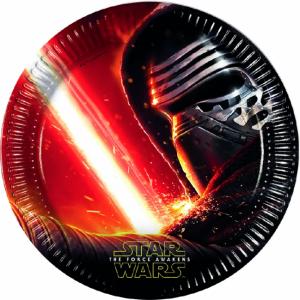 Star Wars the force awakens iso pahvilautanen 23 cm, 8 kpl
