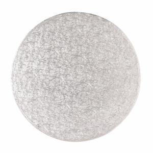 Kakkualusta, hopea pyöreä 20 cm, 1 cm paksu, 5 kpl