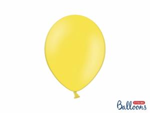 Vahva ilmapallo pastelli keltainen27cm, 10 kpl