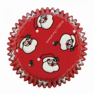 Minimuffinivuoka punainen joulupukki, 100 kpl