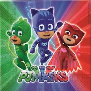 Pyjamasankarit / PJ Masks isot lautasliinat, 20 kpl