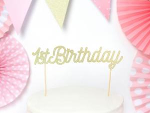 "1st Birthday" kakunkoriste kimaltava kulta