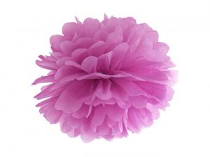 Pom pom silkkipaperikukka 35 cm luumu, 1 kpl