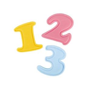 Painettava muottisetti numerot 0-9 (2 cm)