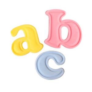 Painettava muottisetti pienet kirjaimet a-z (n.3 cm)