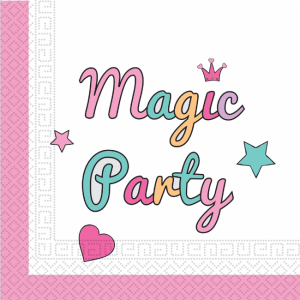 Iso lautasliina Yksisarvinen/Unicorn/Magic Party, 20 kpl