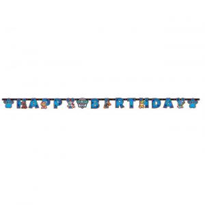 Ryhmä Hau Happy Birthday banneri, 2,4 m