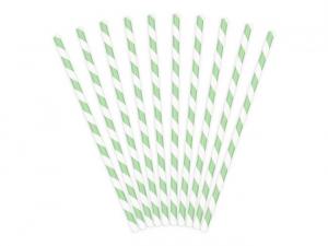 Paperipillit raidat / "stripes" mintunvihreä, 10 kpl