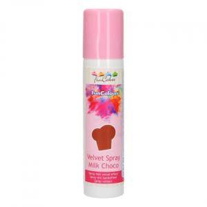 Velvet spray maitosuklaa 100ml - Funcakes