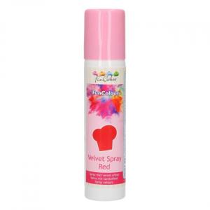 Velvet spray punainen 100ml - Funcakes