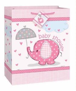 Lahjakassi vaaleanpunainen Baby shower, iso
