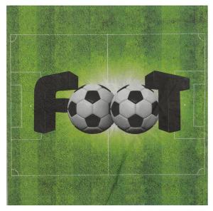 Jalkapallo "FOOT" iso lautasliina, 20 kpl