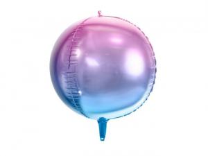 Foliopallo pyöreä liukuvärjätty sini-violetti, 35 cm