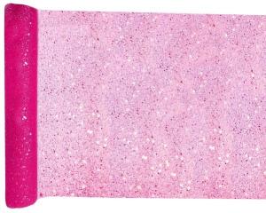 Glitter kaitaliina fuksianpunainen 30 cm, 5 m