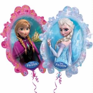 Foliopallo Frozen Elsa ja Anna (2-puoleinen)