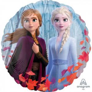 Frozen 2 Elsa & Anna & Olaf foliopallo, 2-puoleinen