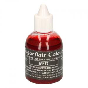 Airbrush väri punainen, 60 ml - Sugarflair