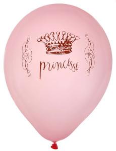 Vaaleanpunaiset Princesse ilmapallot, 8 kpl