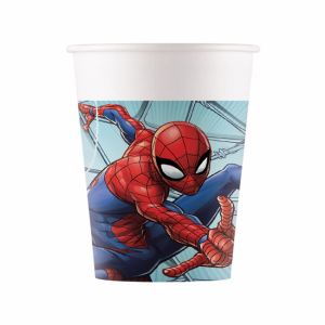 Spiderman/Hämähäkkimies pahvimukit, 8 kpl