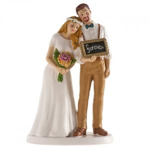 Hääkakun koriste "forever" 16 cm