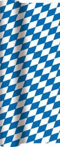 Sinivalkoinen Oktoberfest-tyylinen kaitaliina 40 cm, 4,9 m rulla