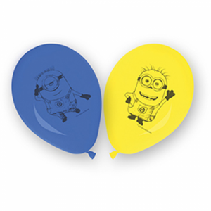Kätyrit - Minions siniset ja keltaiset ilmapallot 8 kpl