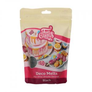 Deco Melts musta, 250 g - Funcakes