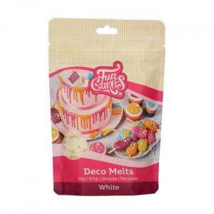 Deco Melts valkoinen, 250 g - Funcakes