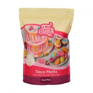 Deco Melts luonnonvalkoinen, 1 kg - Funcakes