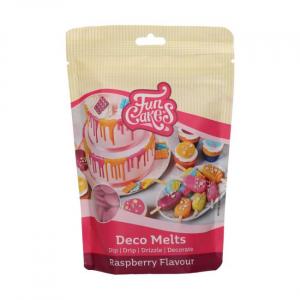 Deco Melts, pinkki vadelman makuinen 250 g - Funcakes