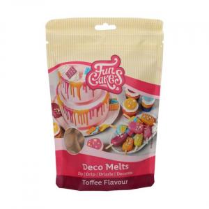 Deco Melts, vaaleanruskea toffeen makuinen 250 g - Funcakes