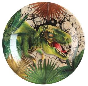 Dinosaurus T-REX pahvilautanen 22,5 cm, 10kpl