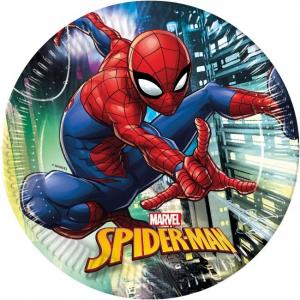 Spiderman / hämähäkkimies isot pahvilautaset 23 cm, 8 kpl