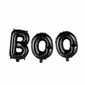 BOO foliopallobanneri musta - Halloween